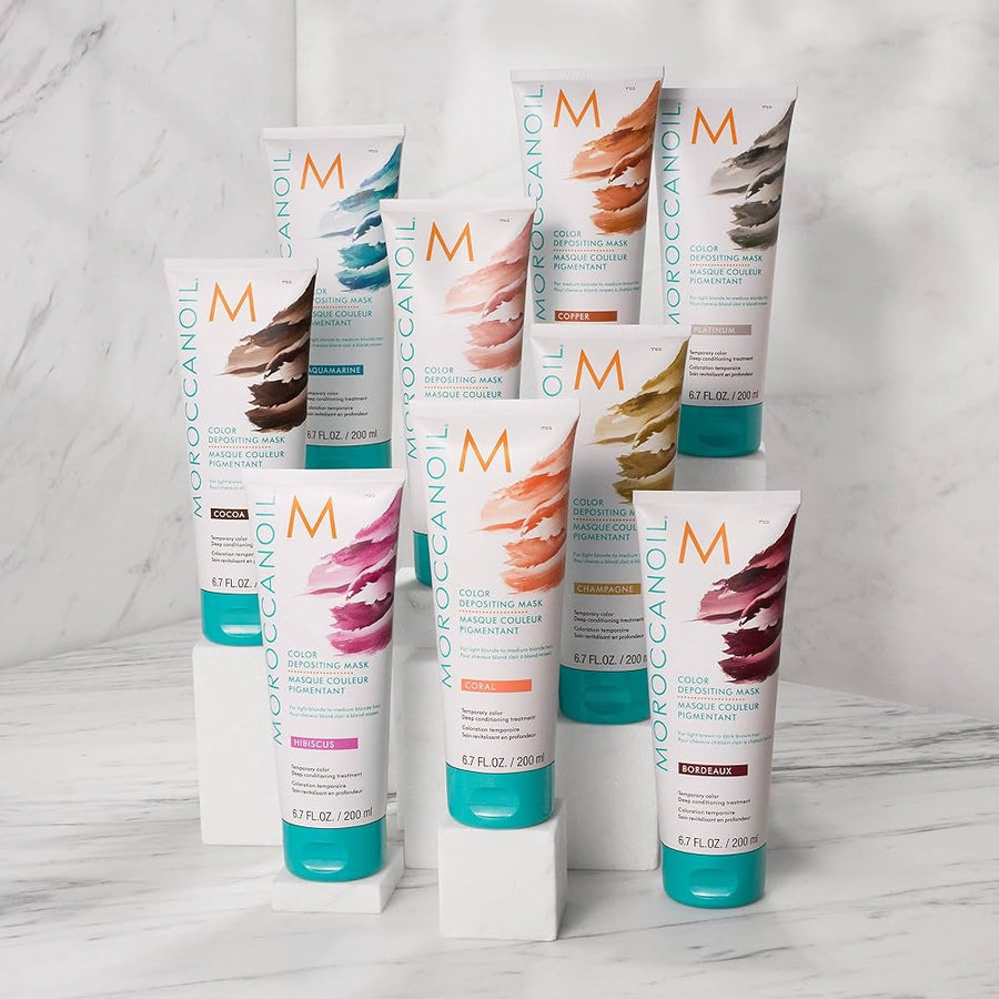 MOROCCANOIL MASCARILLA CON COLOR BURDEOS, 200 ML