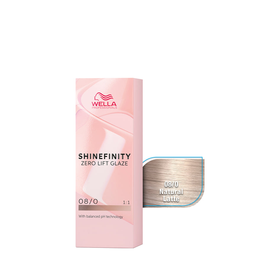 WELLA SHINEFINITY NATURAL 08/0 NATURAL LATTE, 60 ML