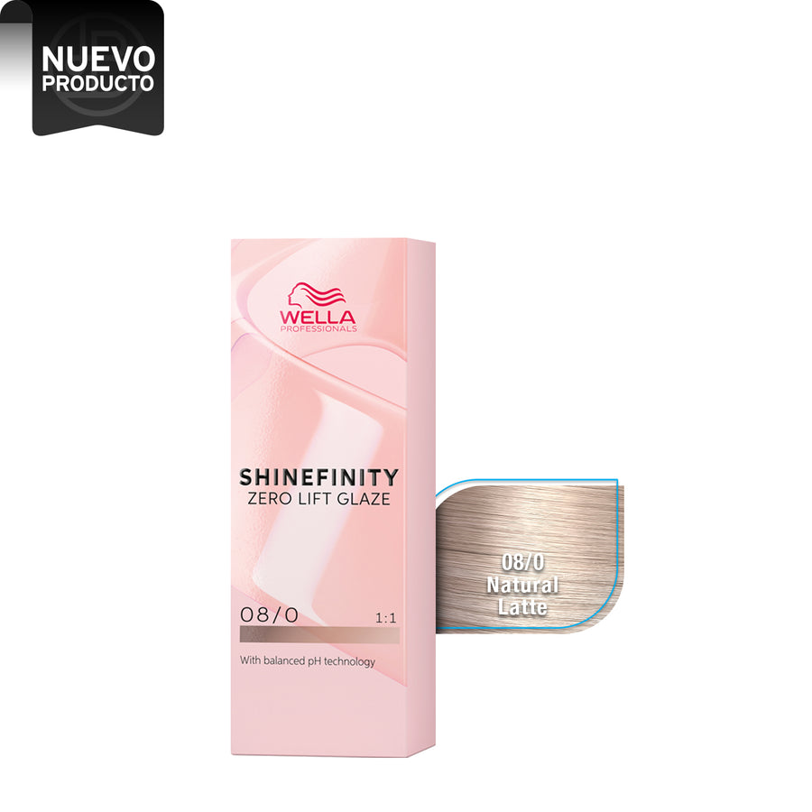 WELLA SHINEFINITY NATURAL 08/0 NATURAL LATTE, 60 ML