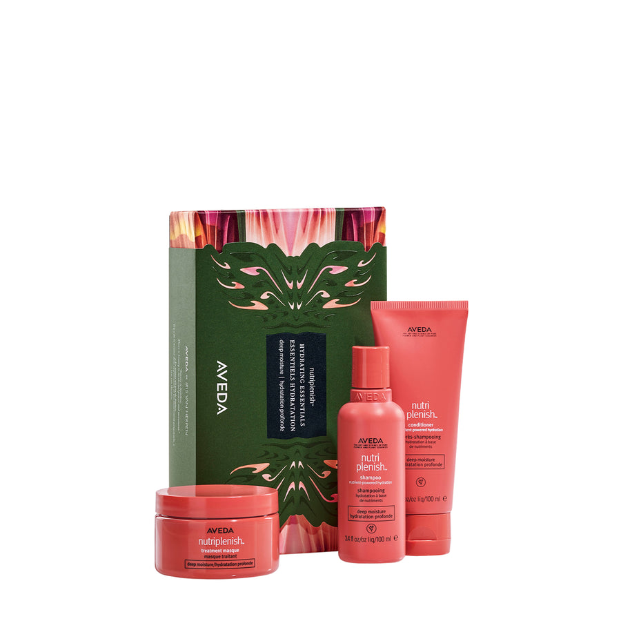 AVEDA NUTRIPLENISH HYDRATING ESSENTIALS HOLIDAY SET DEEP MOISTURE