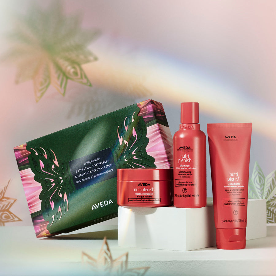 AVEDA NUTRIPLENISH HYDRATING ESSENTIALS HOLIDAY SET DEEP MOISTURE