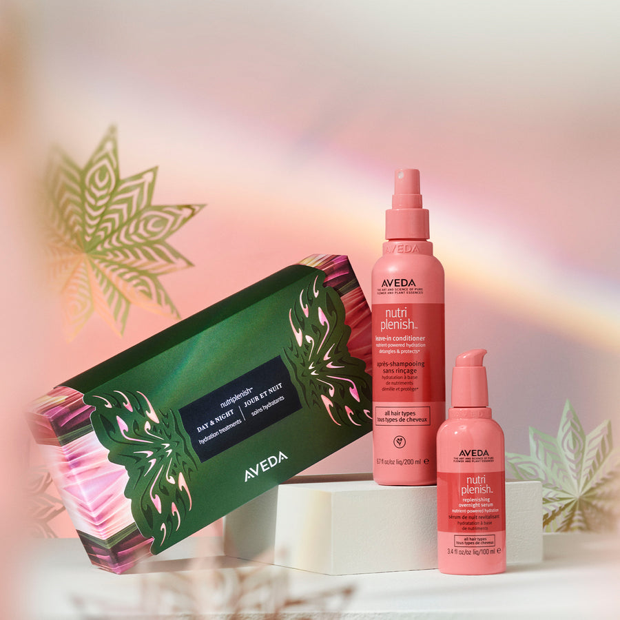 AVEDA NUTRIPLENISH HYDRATING TREATMENTS HOLIDAY SET DAY & NIGHT