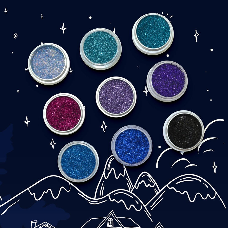 KRYOLAN POLYESTER GLIMMER NAVY BLUE - AZUL MARINO, 4 GR
