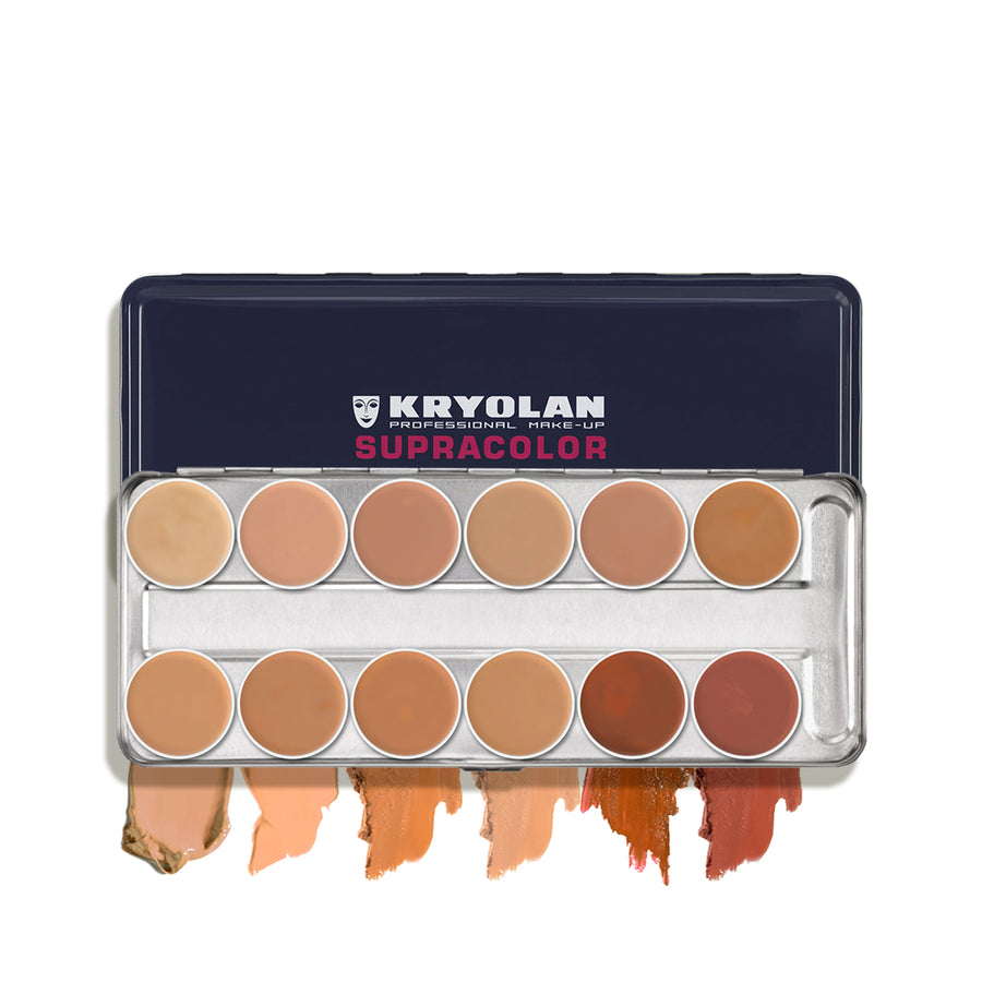 KRYOLAN SUPRACOLOR PALETA 12 TONOS TV, 40 ML