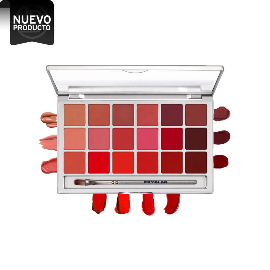 KRYOLAN LIP ROUGE LRP3 SET DE 18 COLORES, 42 GR