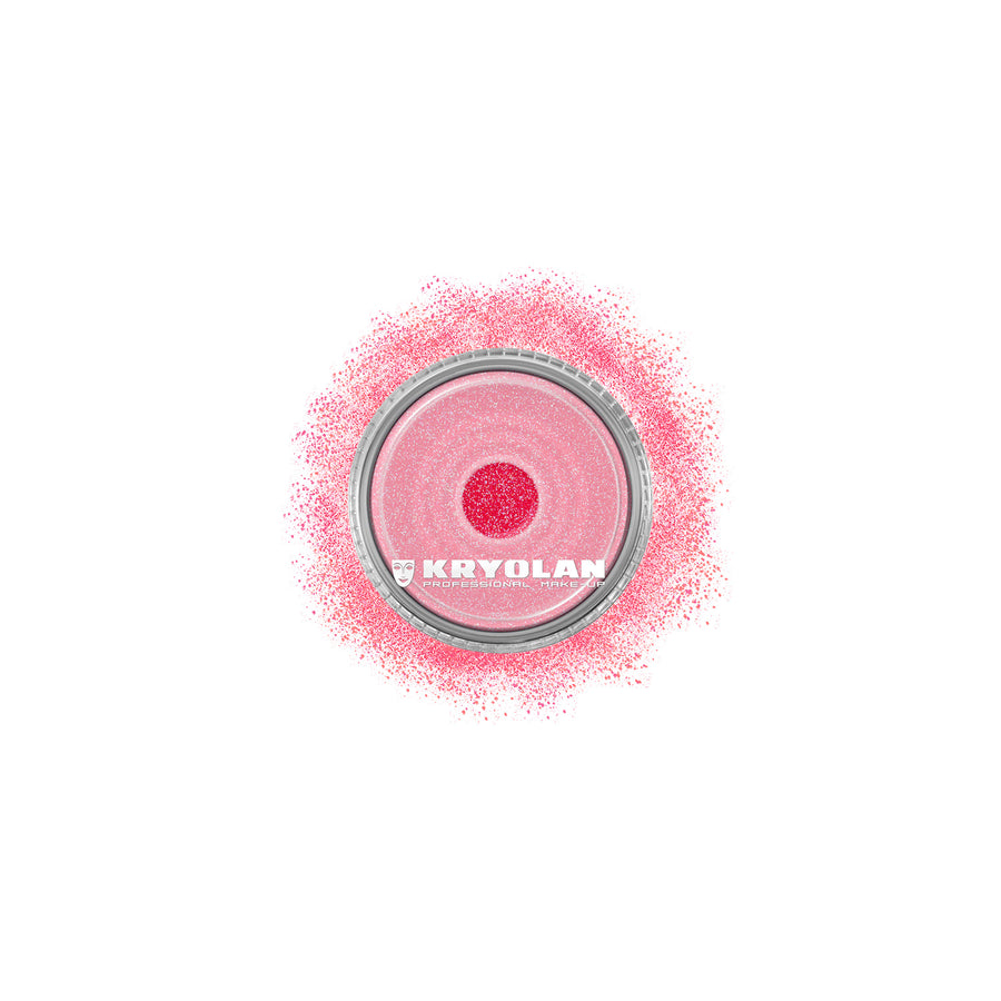 KRYOLAN POLYESTER GLIMMER PASTEL RED - ROJO PASTEL, 4 GR