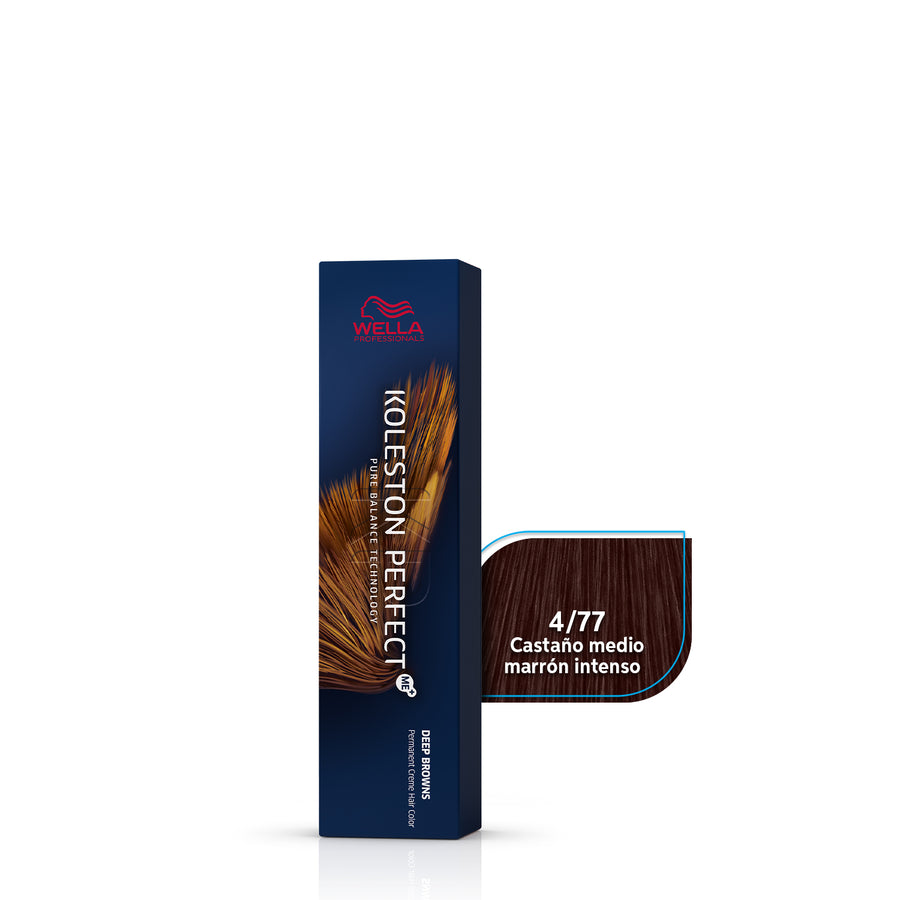 WELLA KOLESTON PERFECT 4/77 CASTAÑO MEDIO MARRÓN INTENSO, 60 ML