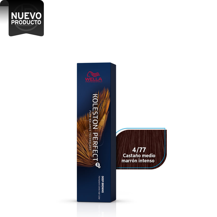 WELLA KOLESTON PERFECT 4/77 CASTAÑO MEDIO MARRÓN INTENSO, 60 ML