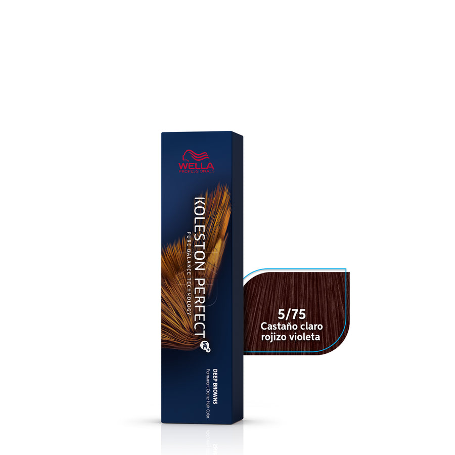 WELLA KOLESTON PERFECT 5/75 CASTAÑO CLARO ROJIZO VIOLETA, 60 ML