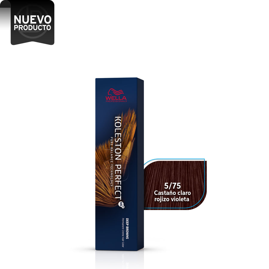 WELLA KOLESTON PERFECT 5/75 CASTAÑO CLARO ROJIZO VIOLETA, 60 ML