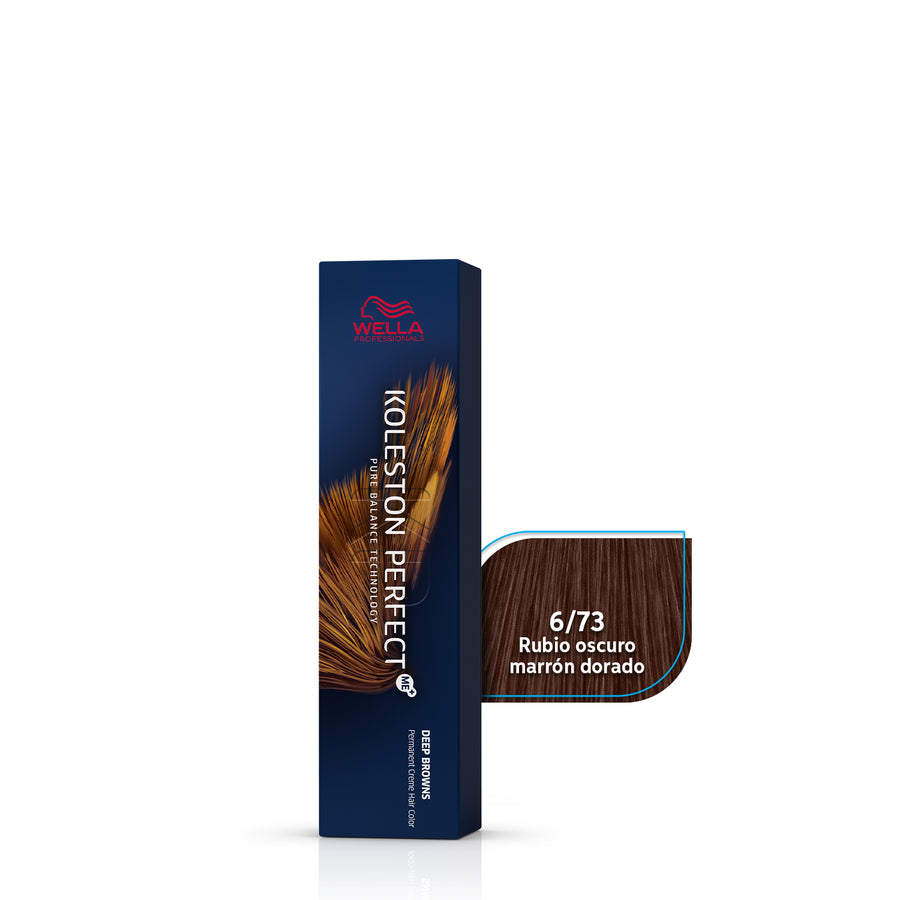 WELLA KOLESTON PERFECT 6/73 RUBIO OSCURO MARRÓN DORADO, 60 ML