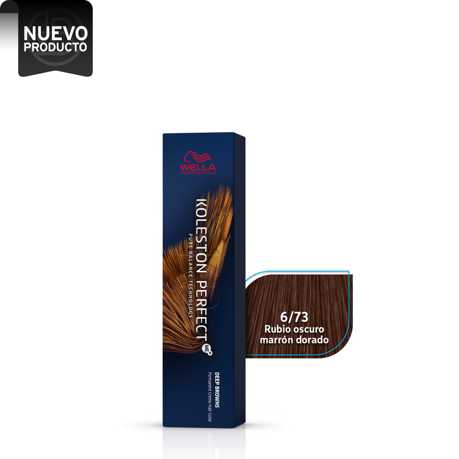 WELLA KOLESTON PERFECT 6/73 RUBIO OSCURO MARRÓN DORADO, 60 ML