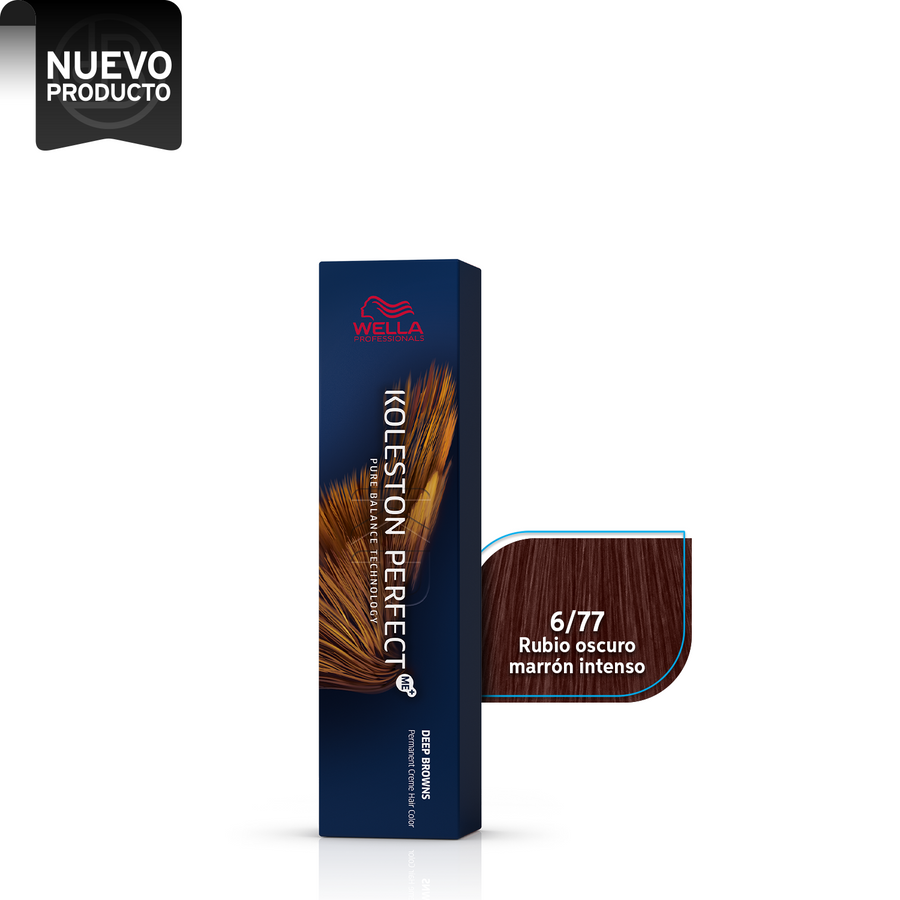 WELLA KOLESTON PERFECT 6/77 RUBIO OSCURO MARRÓN INTENSO, 60 ML