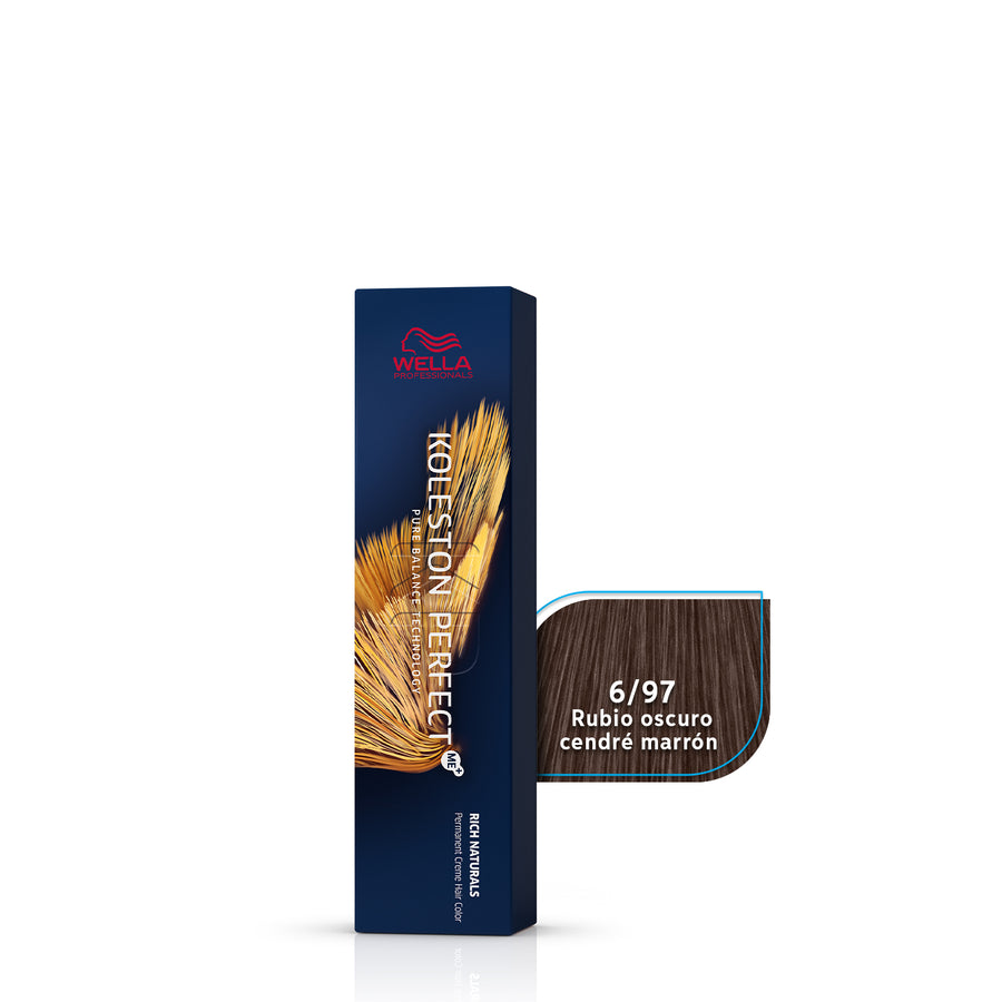 WELLA KOLESTON PERFECT  6/97 RUBIO OSCURO CENDRÉ MARRÓN, 60 ML