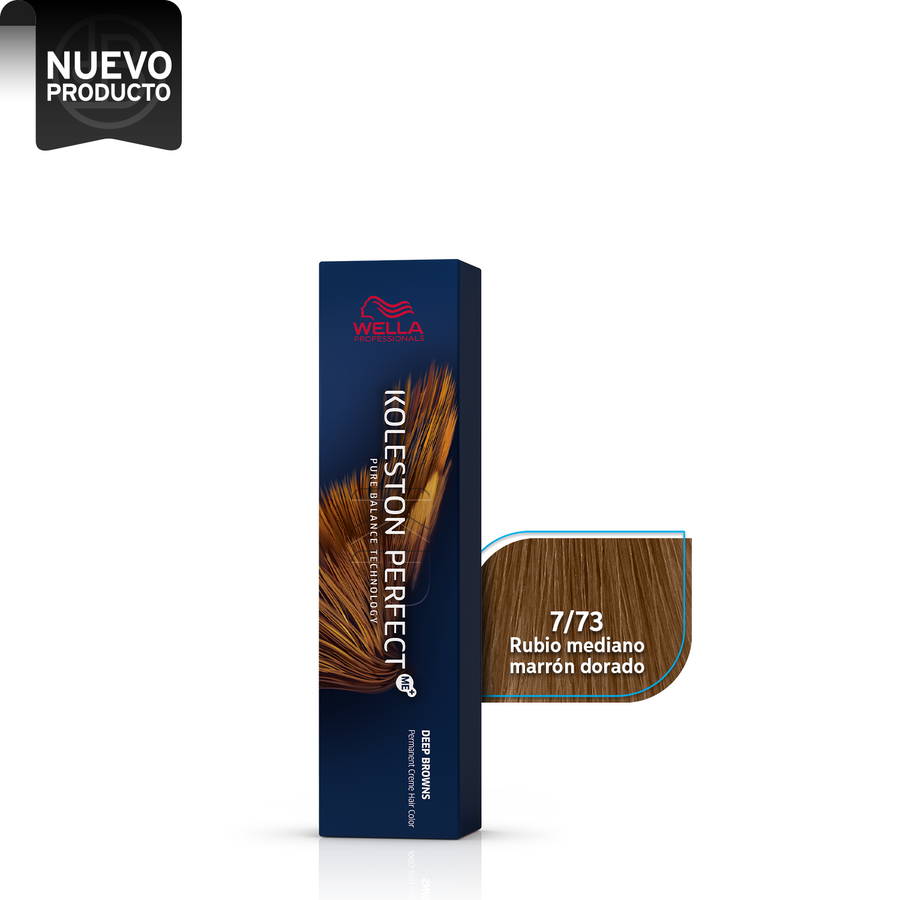 WELLA KOLESTON PERFECT 7/73 RUBIO MEDIANO MARRÓN DORADO, 60 ML