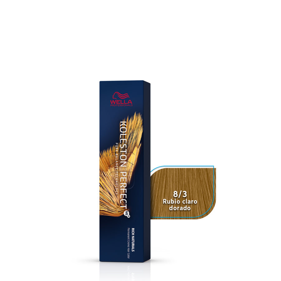 WELLA KOLESTON PERFECT 8/3 RUBIO CLARO DORADO, 60 ML