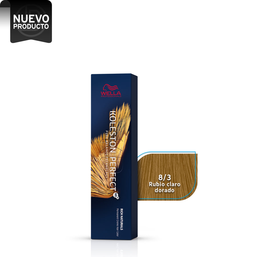 WELLA KOLESTON PERFECT 8/3 RUBIO CLARO DORADO, 60 ML