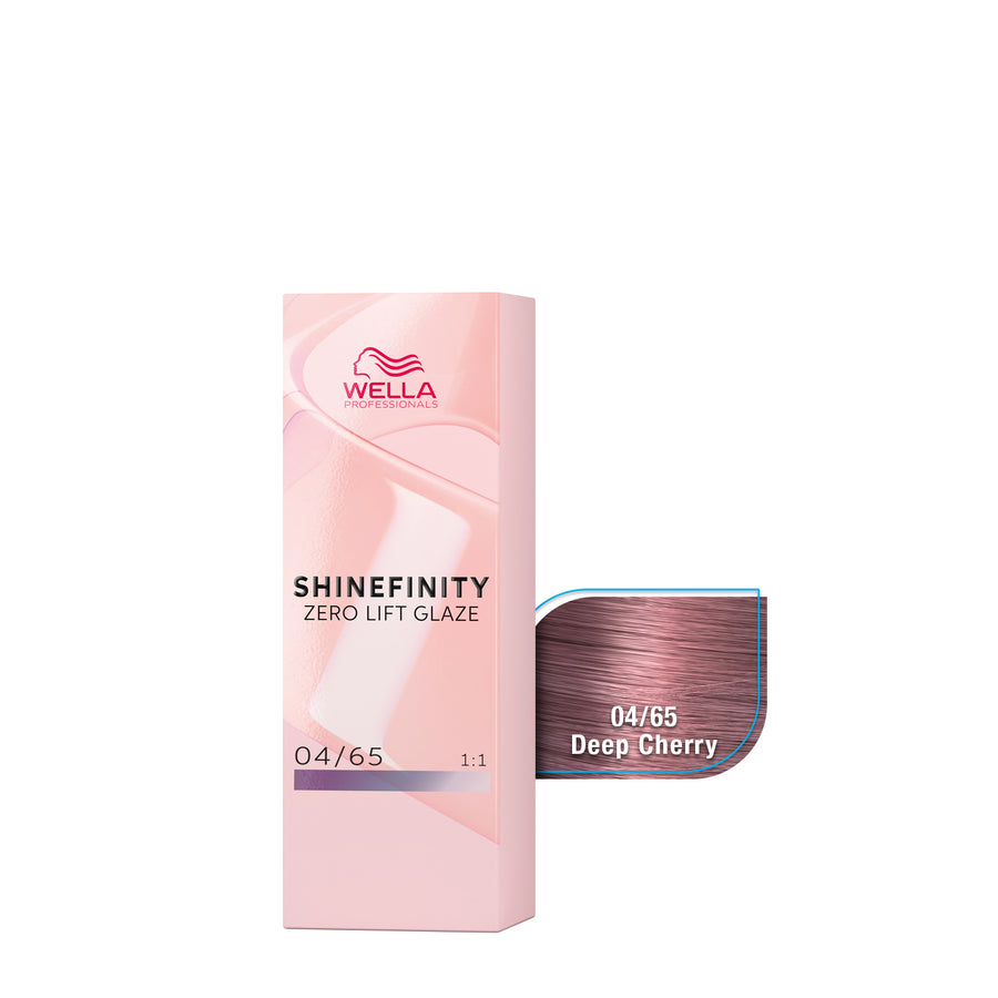 wella shinefinity 04/65 castaño medio violeta caoba beauty art mexico