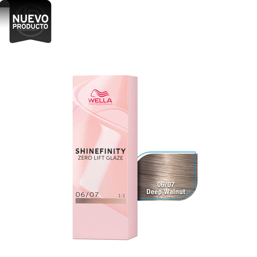 wella shinefinity 06/07 rubio oscuro marron beauty art mexico