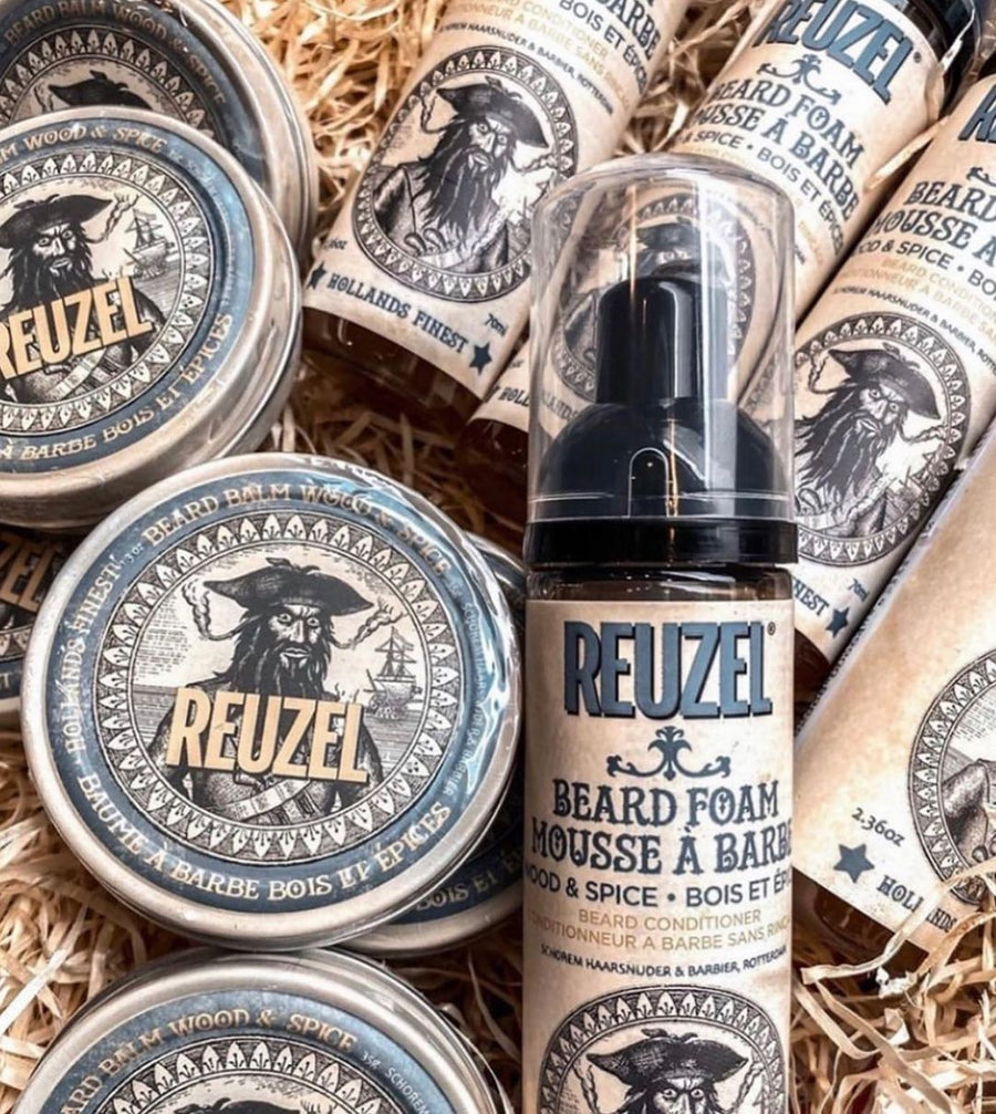 reuzel wood & spice beard form beauty art mexico