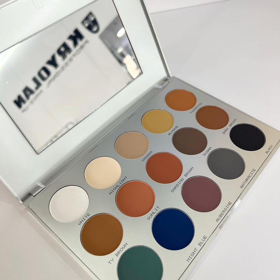 kryolan eye shadow professional set 15 TN01 beauty art mexico