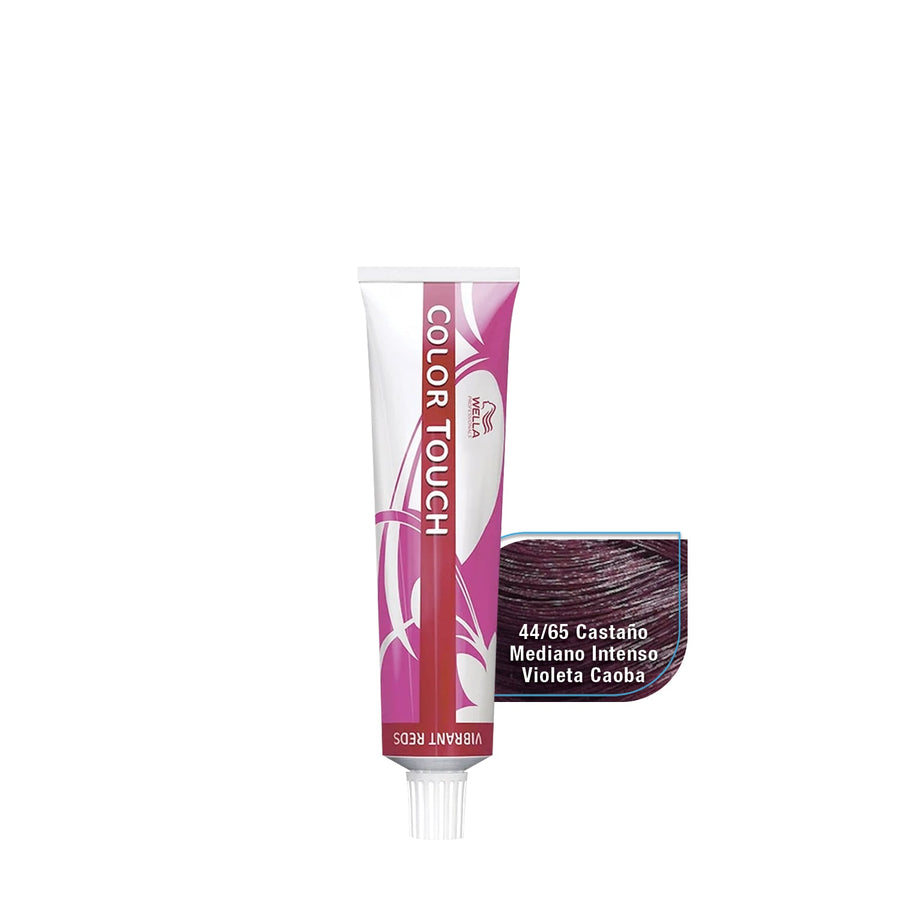 WELLA TINTE COLOR TOUCH Familia Vibrant Reds CT 60 ml. 44/65 CASTAÑO MEDIANO INTENSO VIOLETA CAOBA