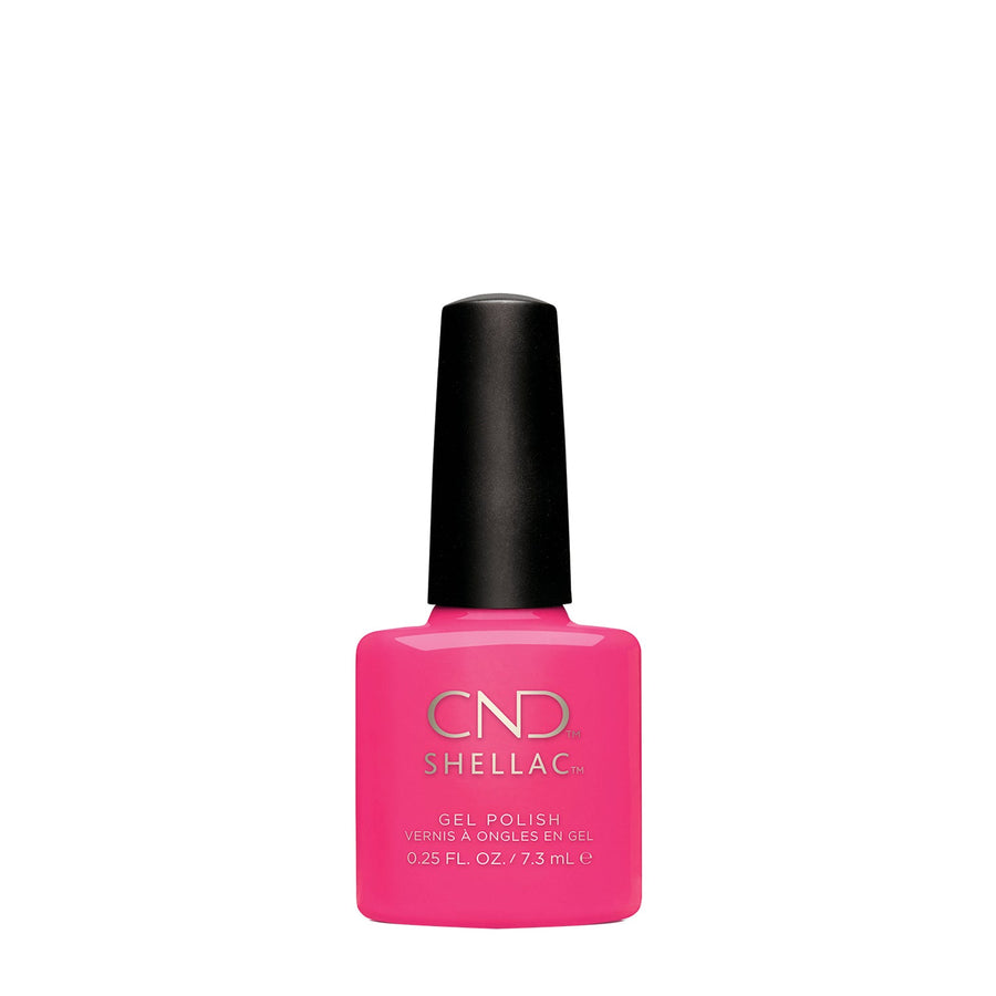 cnd shellac hot pop pink beauty art mexico