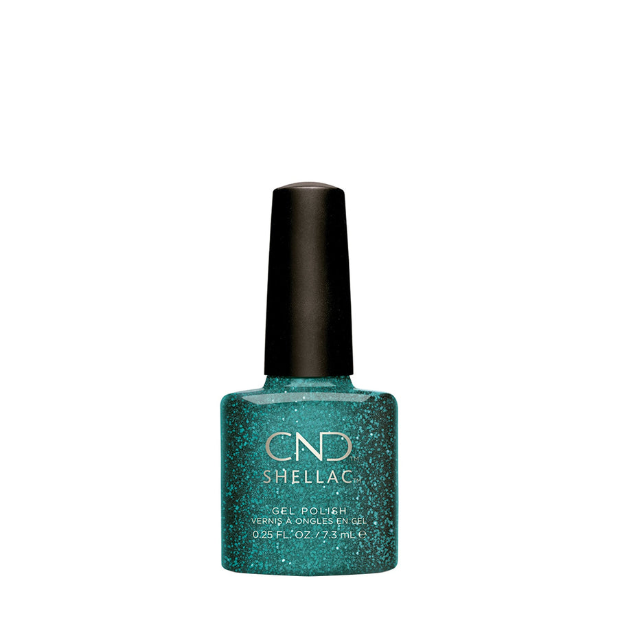 cnd shellac emerald lights beauty art mexico