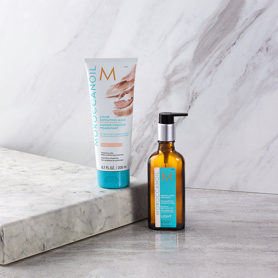 MOROCCANOIL MASCARILLA CON COLOR ROSE GOLD, 200 ML