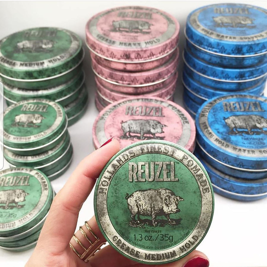 reuzel green pomade grease beauty art mexico