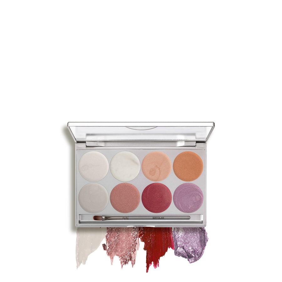 kryolan illusion paleta de 8 colores sensation beauty art mexico