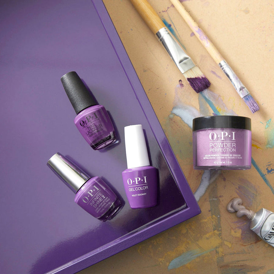 opi nail lacquer violet visionary, 15 ml, beauty art méxico