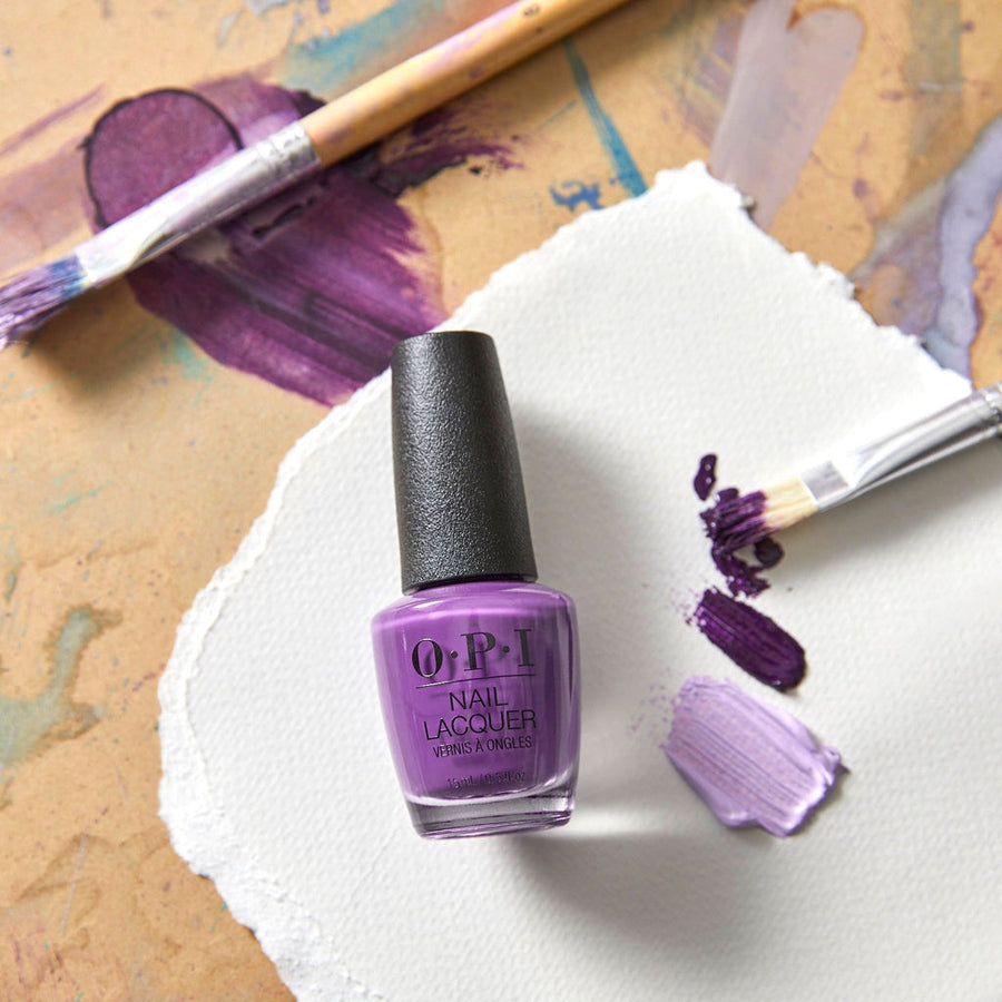 opi nail lacquer violet visionary, 15 ml, beauty art méxico